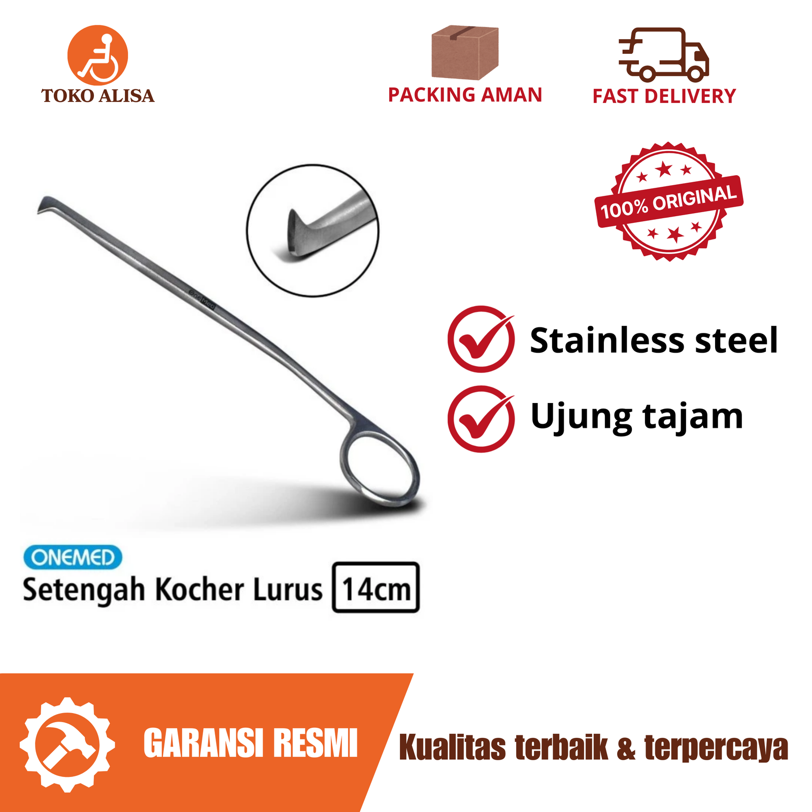 Setengah Kocher Lurus